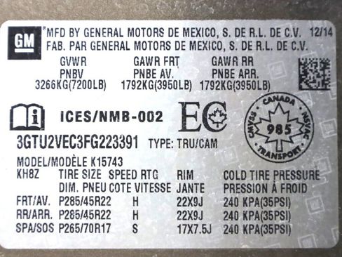 Used 2015 GMC Sierra 1500 SLT image 48