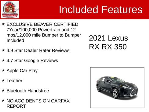 Used 2021 Lexus RX 350 FWD image 4