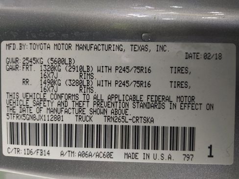 Used 2018 Toyota Tacoma SR RWD image 33