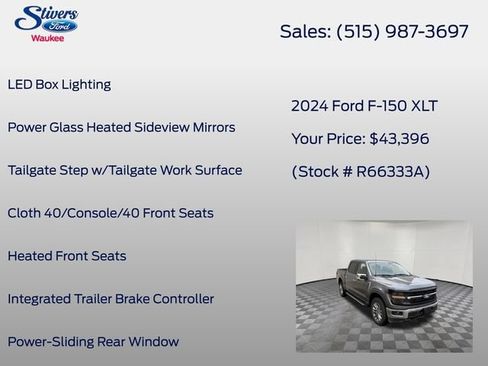Used 2024 Ford F150 XLT w/ Equipment Group 302A MID AWD/4WD image 28