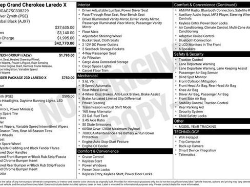 New 2025 Jeep Grand Cherokee Laredo X w/ Luxury Tech Group I image 8