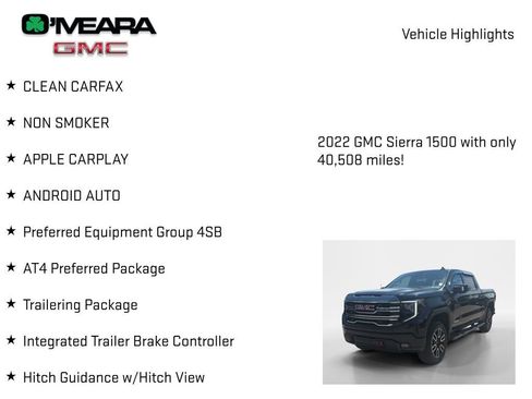 Used 2022 GMC Sierra 1500 AT4 w/ AT4 Preferred Package AWD/4WD image 7
