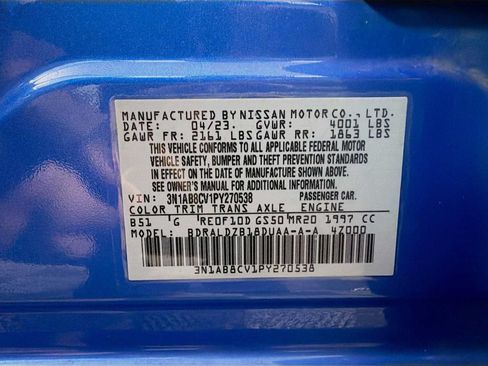 Used 2023 Nissan Sentra SV w/ All-Weather Package FWD image 28