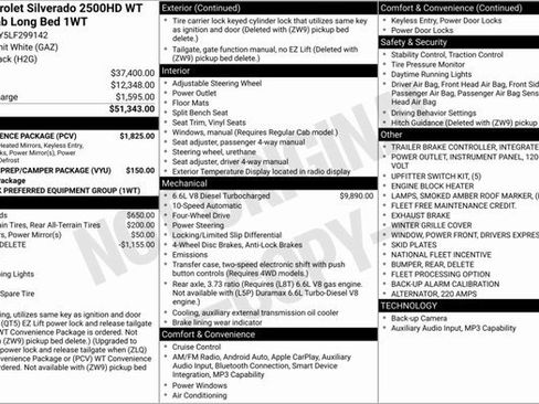 Used 2020 Chevrolet Silverado 2500 W/T w/ WT Convenience Package image 3