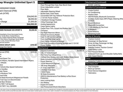 Used 2022 Jeep Wrangler Unlimited Sport AWD/4WD image 36