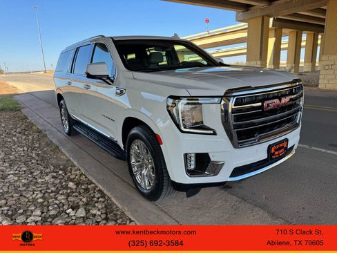Used 2021 GMC Yukon XL SLT w/ Rear Media and Nav Package image 1
