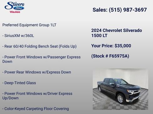 Used 2024 Chevrolet Silverado 1500 LT w/ Z71 Off-Road Package AWD/4WD image 8