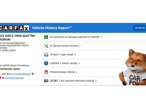 Used 2022 Audi e-tron Premium w/ Convenience Plus Package image 2