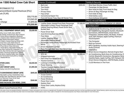 Certified 2022 RAM 1500 Rebel w/ Rebel Level 2 Equipment Group AWD/4WD image 10