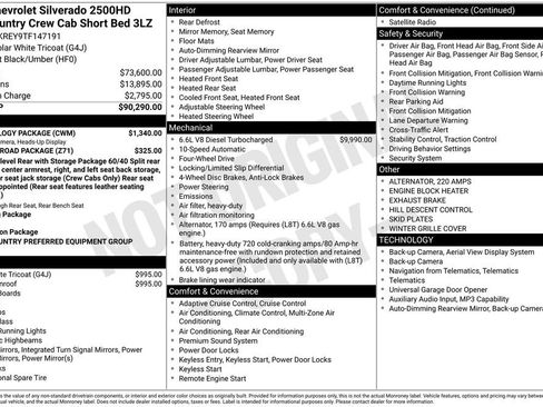 Used 2026 Chevrolet Silverado 2500 High Country w/ Technology Package AWD/4WD image 33