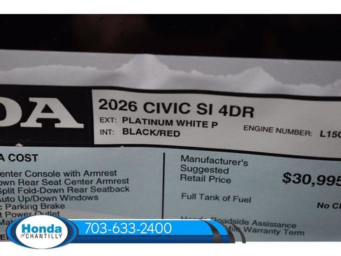 New 2026 Honda Civic Si image 35