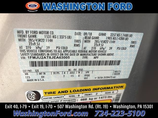 Certified 2018 Ford Expedition Limited w/ Equipment Group 302A AWD/4WD image 21
