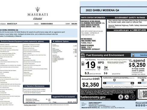 Certified 2022 Maserati Ghibli Modena Q4 image 25