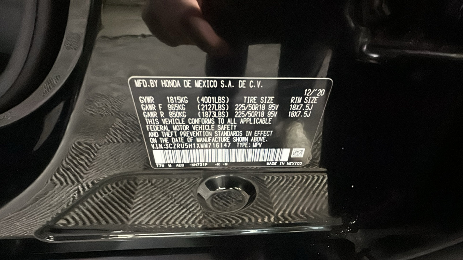 Used 2021 Honda HR-V Sport image 10