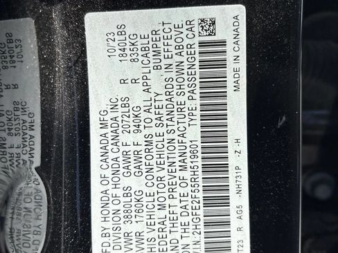 Used 2024 Honda Civic Sport image 7