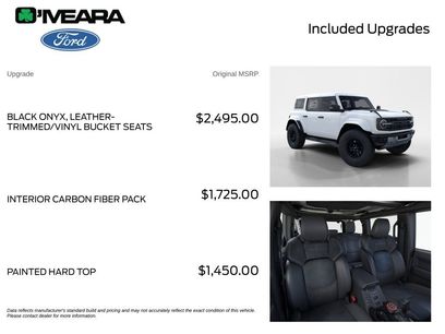 New 2026 Ford Bronco Raptor w/ Interior Carbon Fiber Pack