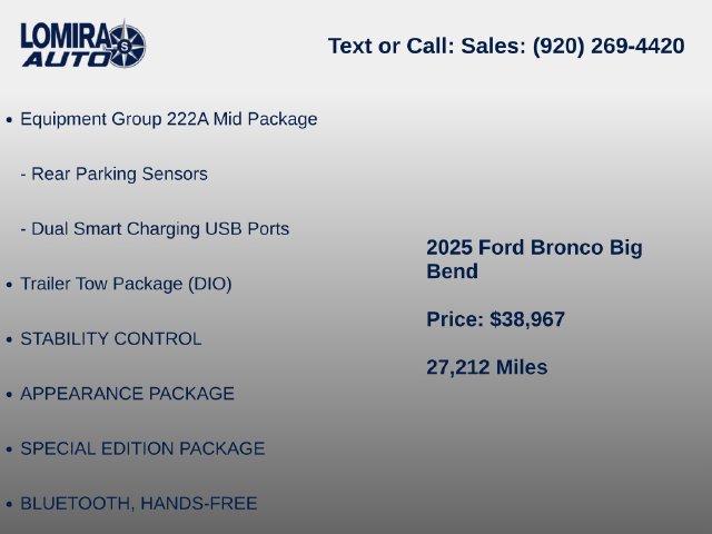 Used 2025 Ford Bronco Big Bend AWD/4WD image 7