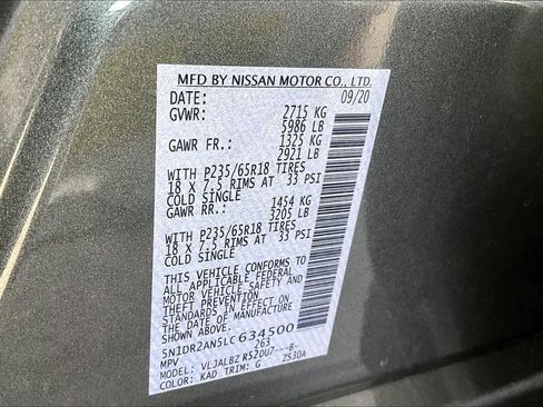 Used 2020 Nissan Pathfinder S image 33