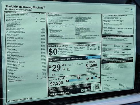 Certified 2025 BMW 330i xDrive Sedan w/ Premium Package image 26