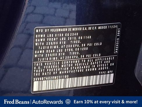 Certified 2024 Volkswagen Tiguan Wolfsburg Edition FWD image 32