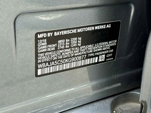 Used 2019 BMW 530i w/ Convenience Package image 28