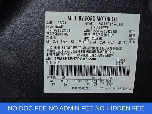 Used 2023 Ford Explorer Limited AWD/4WD image 33