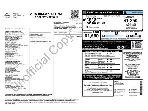 Used 2025 Nissan Altima 2.5 S FWD image 2
