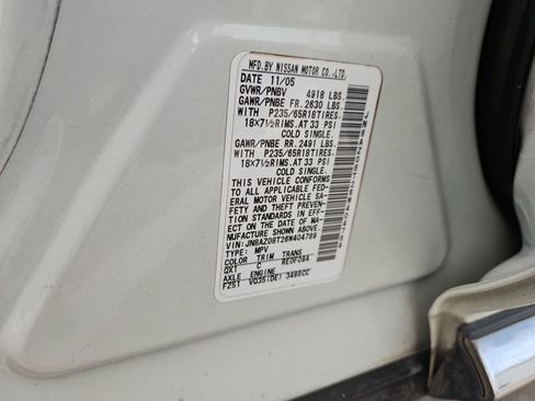 Used 2006 Nissan Murano SL w/ (X03) Sl Leather Pkg FWD image 22