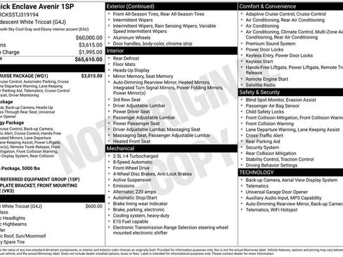 New 2026 Buick Enclave Avenir w/ Super Cruise Package FWD image 10
