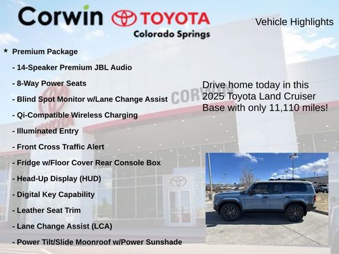 Used 2025 Toyota Land Cruiser w/ Premium Package image 6