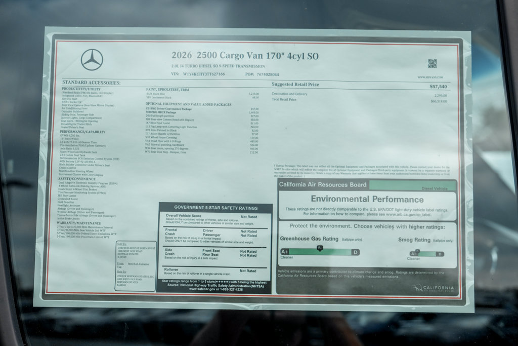 New 2026 Mercedes-Benz Sprinter 2500 image 21