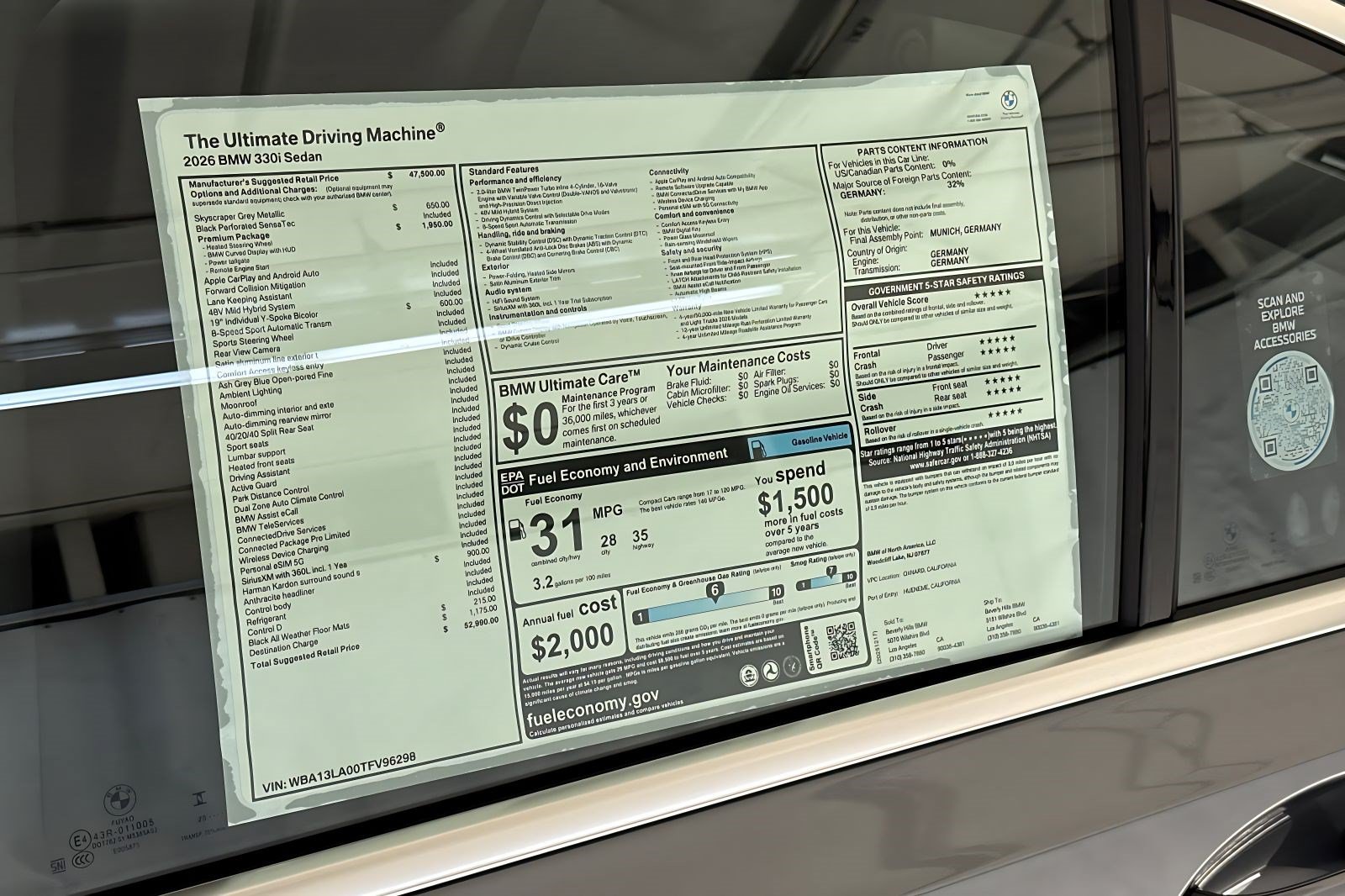 Used 2026 BMW 330i Sedan w/ Premium Package RWD image 29