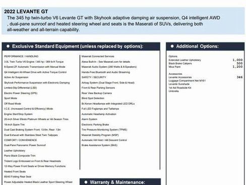 Certified 2022 Maserati Levante GT image 2