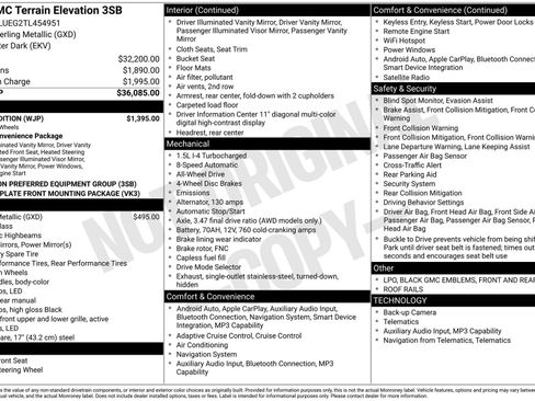 New 2026 GMC Terrain Elevation w/ Black Edition AWD/4WD image 3
