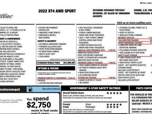 Used 2022 Cadillac XT4 Sport image 2