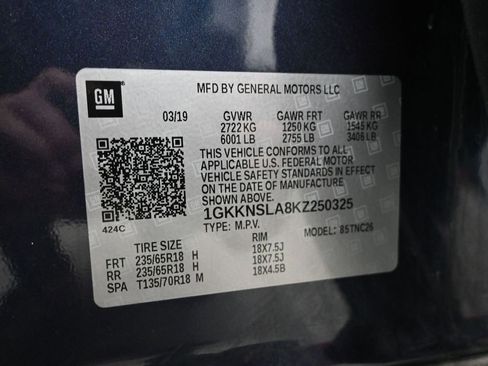 Used 2019 GMC Acadia SLE w/ Driver Alert Package I image 54