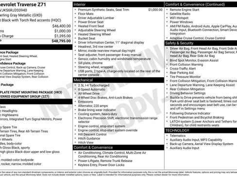 Used 2024 Chevrolet Traverse Z71 AWD/4WD image 3