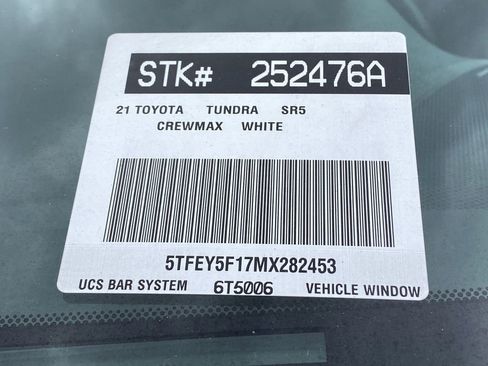 Certified 2021 Toyota Tundra SR5 w/ TRD Sport Package RWD image 36