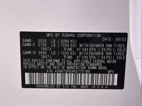 Used 2024 Subaru Outback Touring XT w/ Popular Package #2 AWD/4WD image 12