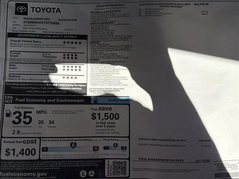 New 2026 Toyota Highlander Platinum AWD/4WD image 26