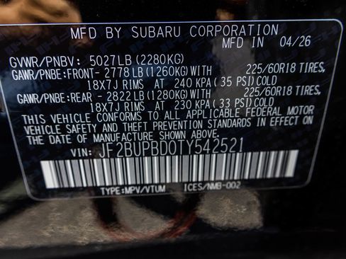 New 2026 Subaru Outback Premium AWD/4WD image 47