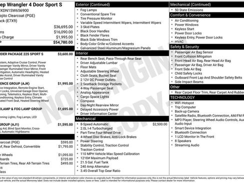 Used 2025 Jeep Wrangler Unlimited Sport AWD/4WD image 34