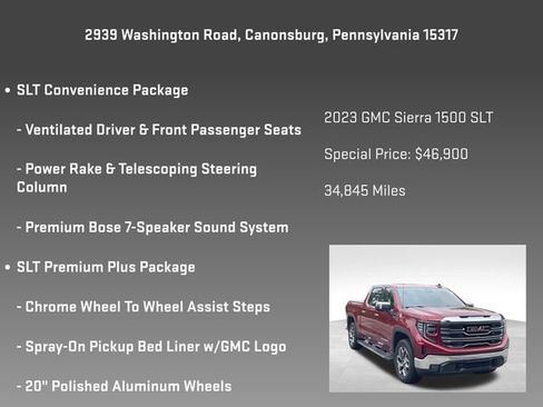 Certified 2023 GMC Sierra 1500 SLT w/ SLT Premium Plus Package AWD/4WD image 32