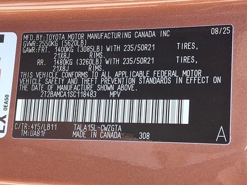 Used 2025 Lexus RX 350 Premium Plus w/ Convenience Package AWD/4WD image 27