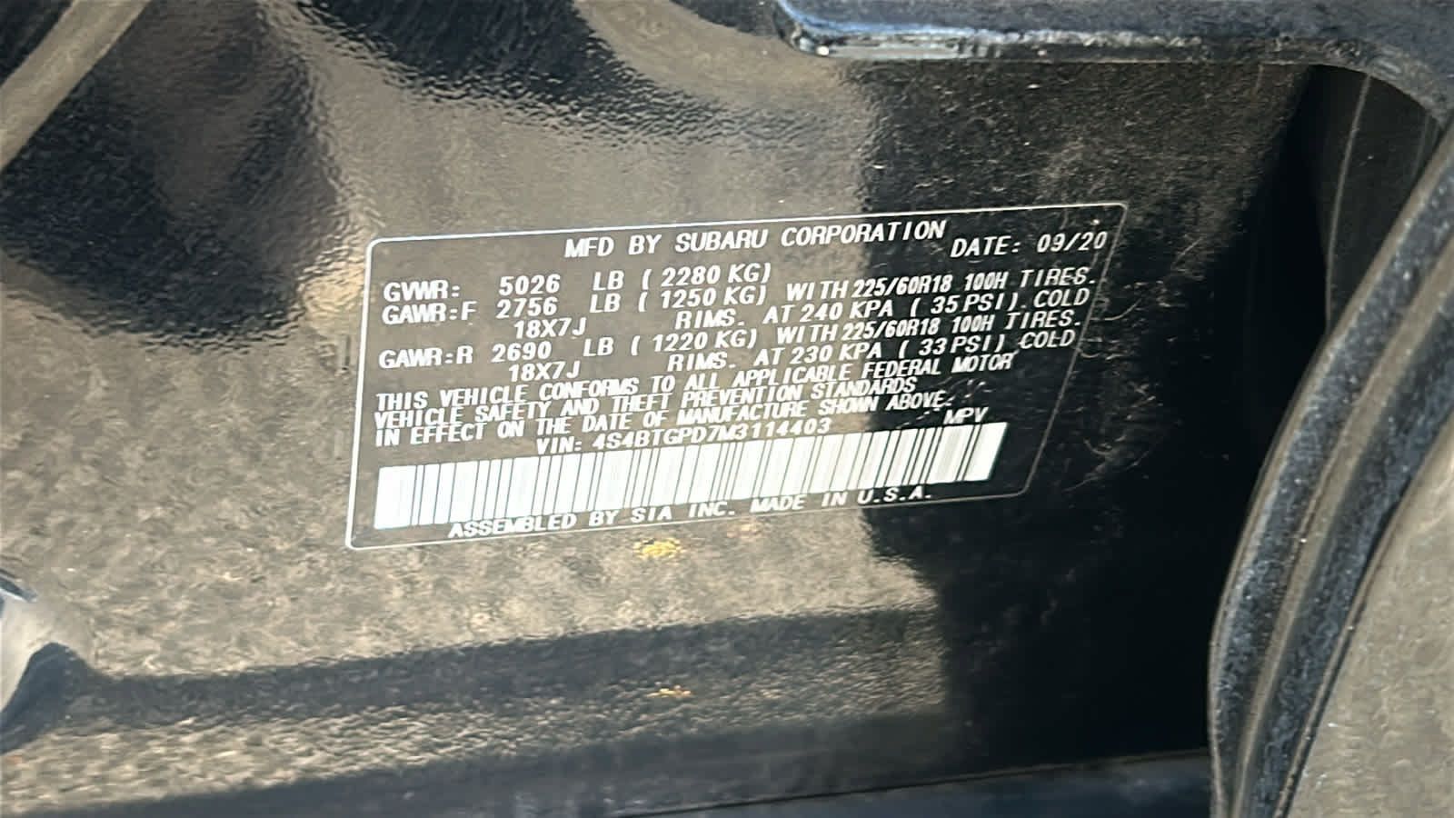 Used 2021 Subaru Outback Touring XT AWD/4WD image 30
