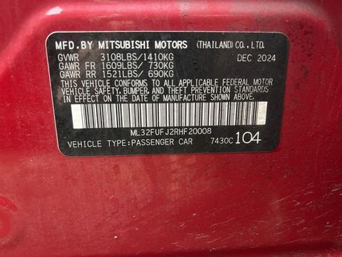 Used 2024 Mitsubishi Mirage G4 Black Edition image 22