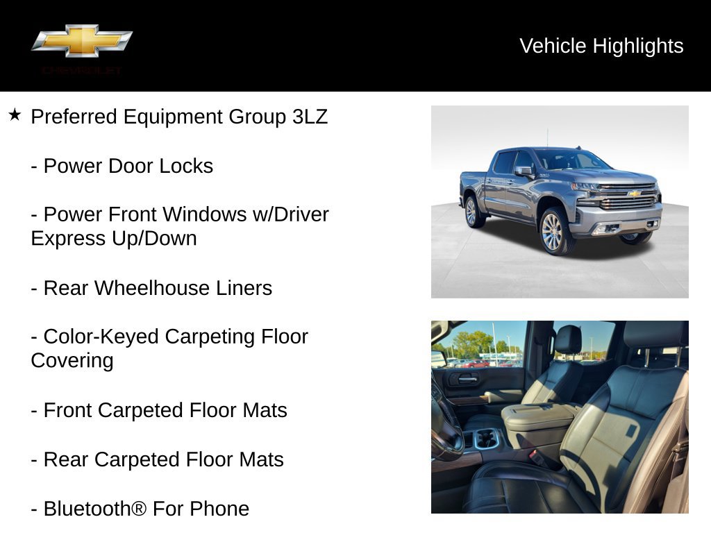 Used 2019 Chevrolet Silverado 1500 High Country w/ Technology Package AWD/4WD image 20