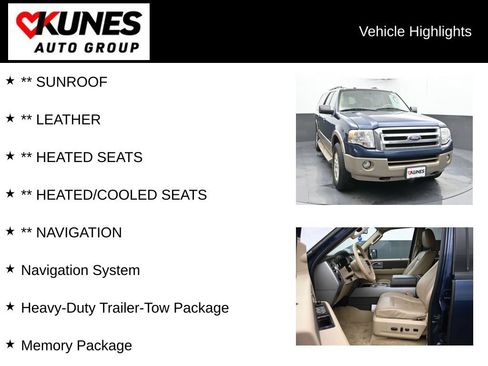 Used 2014 Ford Expedition EL XLT w/ Equipment Group 202A AWD/4WD image 2