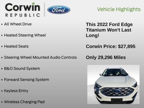 Used 2022 Ford Edge Titanium image 7