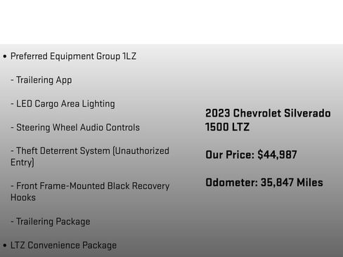 Used 2023 Chevrolet Silverado 1500 LTZ w/ Z71 Off-Road Package image 26